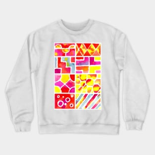 Colorful Watercolor Pattern Crewneck Sweatshirt